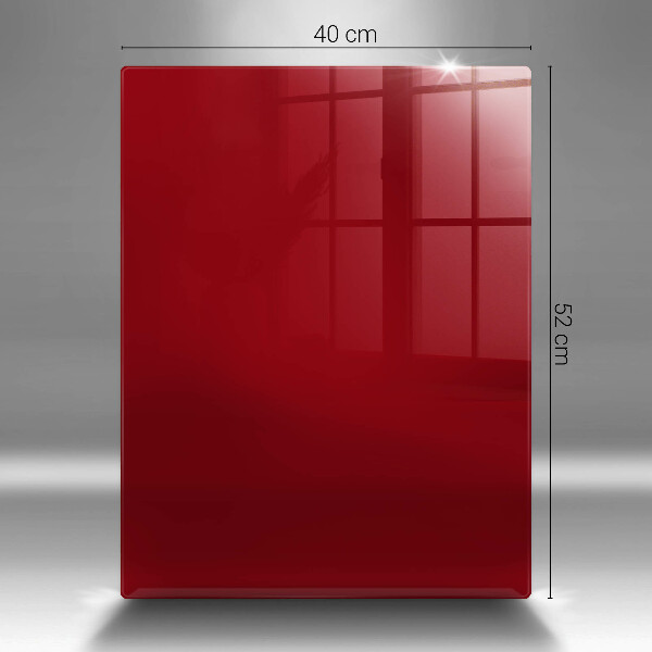 Glas Herdabdeckplatte rote Farbe