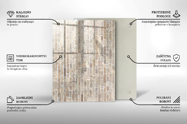 Glas Herdabdeckplatte rote Farbe