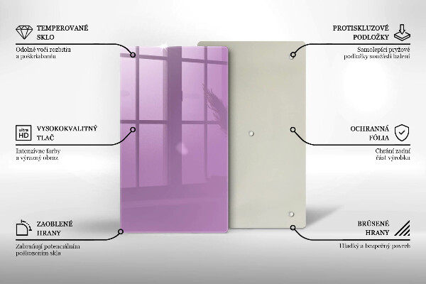 Glas Herdabdeckplatte Violette Farbe