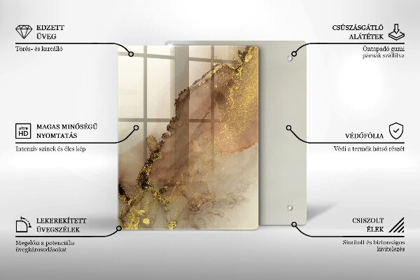 Glas Herdabdeckplatte Violette Farbe