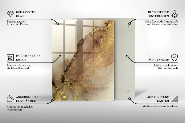 Glas Herdabdeckplatte Violette Farbe