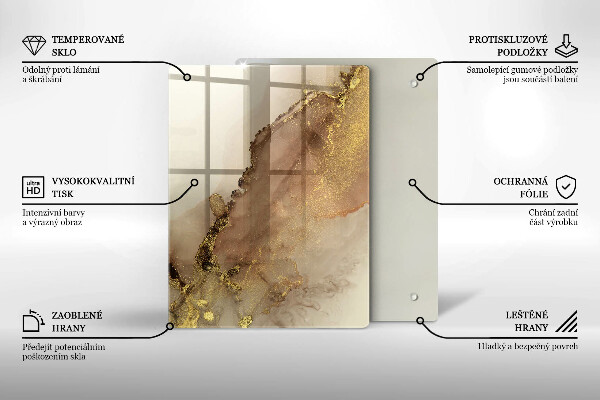 Glas Herdabdeckplatte Violette Farbe