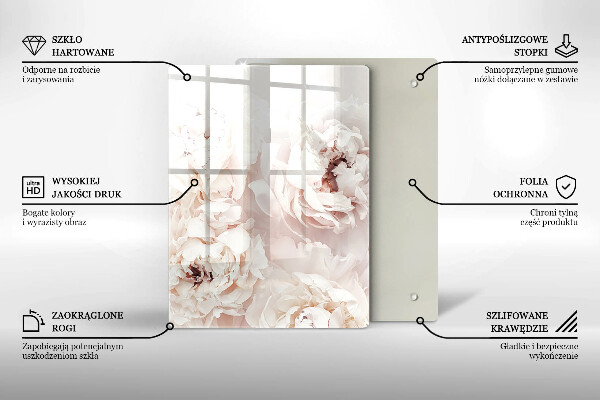 Glas Herdabdeckplatte Gelb