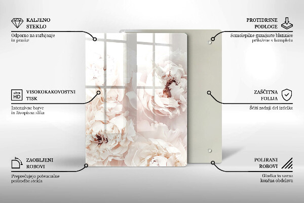 Glas Herdabdeckplatte Gelb