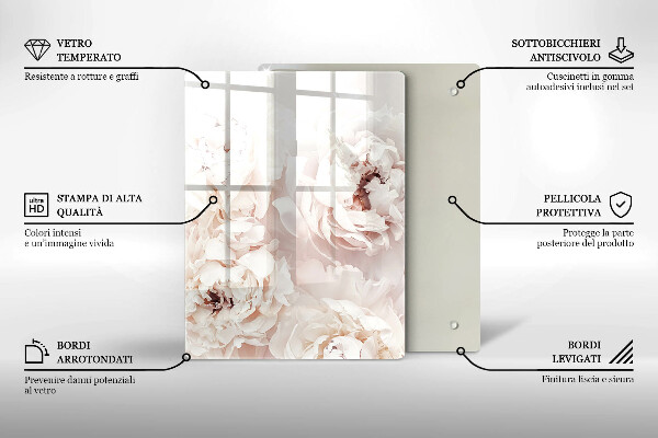 Glas Herdabdeckplatte Gelb