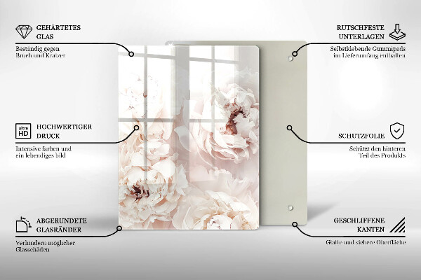 Glas Herdabdeckplatte Gelb