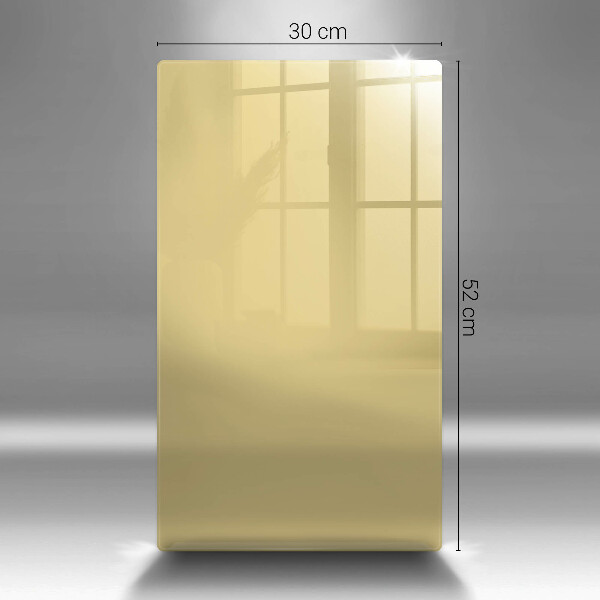 Glas Herdabdeckplatte Gelb