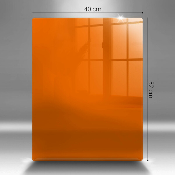 Glas Herdabdeckplatte orange Farbe