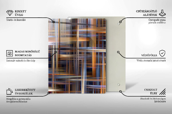Glas Herdabdeckplatte Gelb