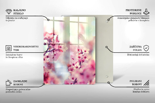 Glas Herdabdeckplatte Dunkles Holzbrett