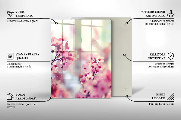Glas Herdabdeckplatte Dunkles Holzbrett