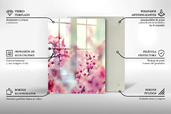 Glas Herdabdeckplatte Dunkles Holzbrett