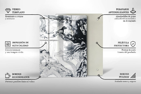 Glas Herdabdeckplatte Zitronenfrucht