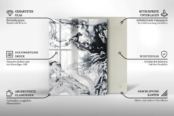 Glas Herdabdeckplatte Zitronenfrucht