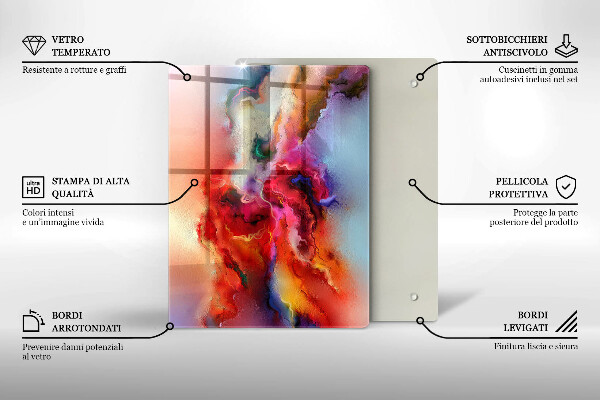 Glas Herdabdeckplatte Kaffee und Bohnen