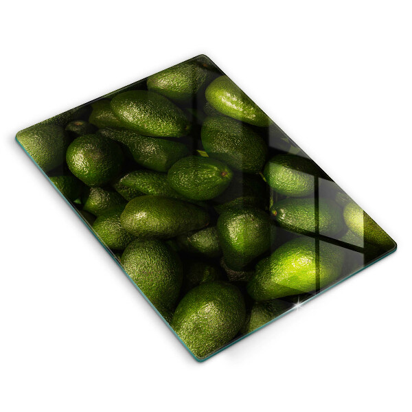 Glas Herdabdeckplatte Avocadofrucht