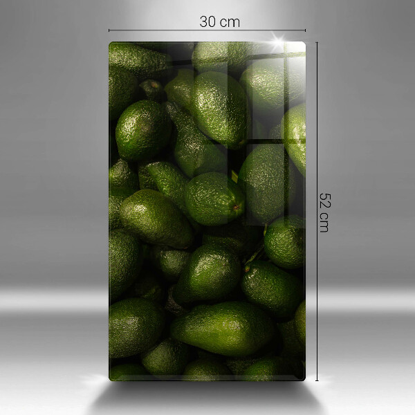 Glas Herdabdeckplatte Avocadofrucht