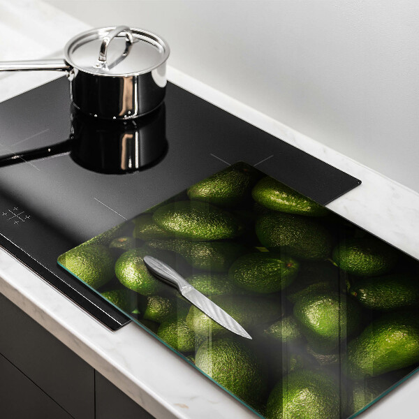 Glas Herdabdeckplatte Avocadofrucht