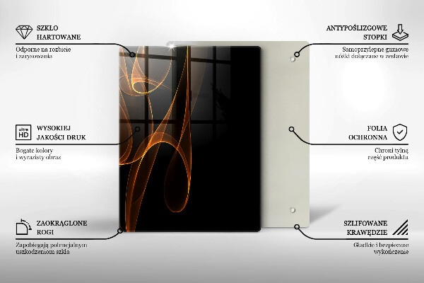Glas Herdabdeckplatte Grünes Gemüse