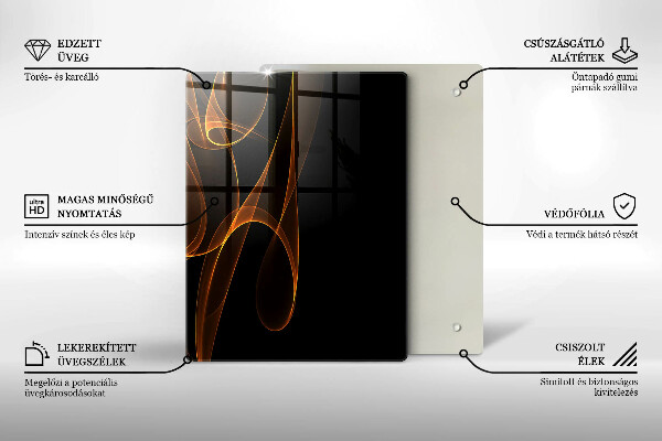 Glas Herdabdeckplatte Grünes Gemüse