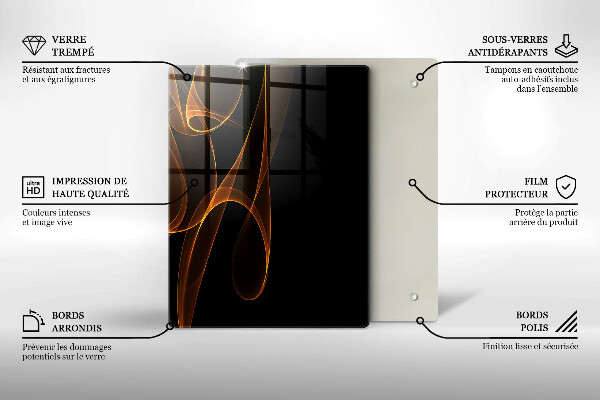 Glas Herdabdeckplatte Grünes Gemüse