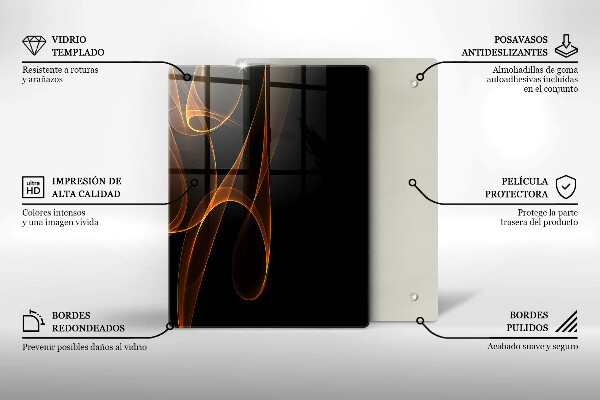Glas Herdabdeckplatte Grünes Gemüse