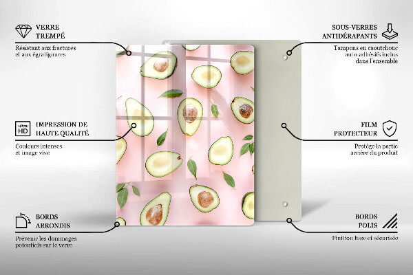 Glas Herdabdeckplatte Früchte und Gemüse