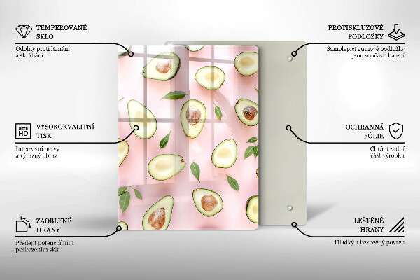 Glas Herdabdeckplatte Früchte und Gemüse