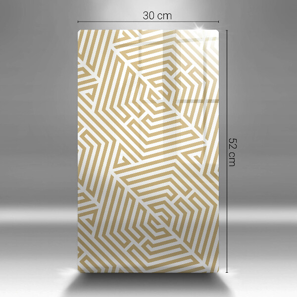 Glas Ceranfeldabdeckung Spritzschutz Geometrische Linien