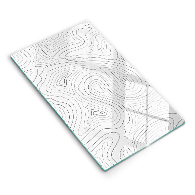 Glas Ceranfeldabdeckung Spritzschutz Abstrakte Formen