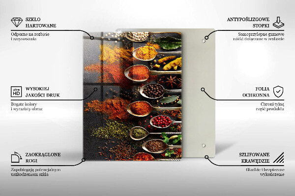 Glas Herdabdeckplatte Bemalte Boho-Blätter