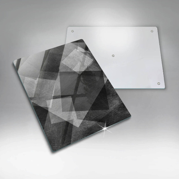 Glas Herdabdeckplatte Geometrische Abstraktion