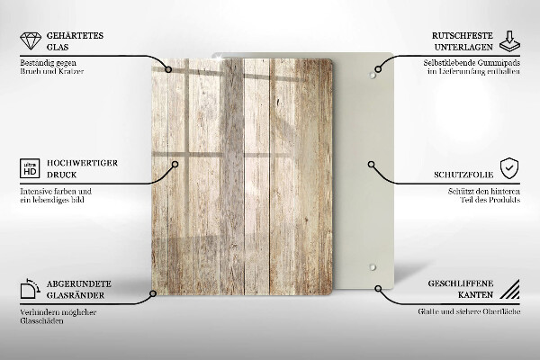 Glas Herdabdeckplatte Blaugoldene Abstraktion