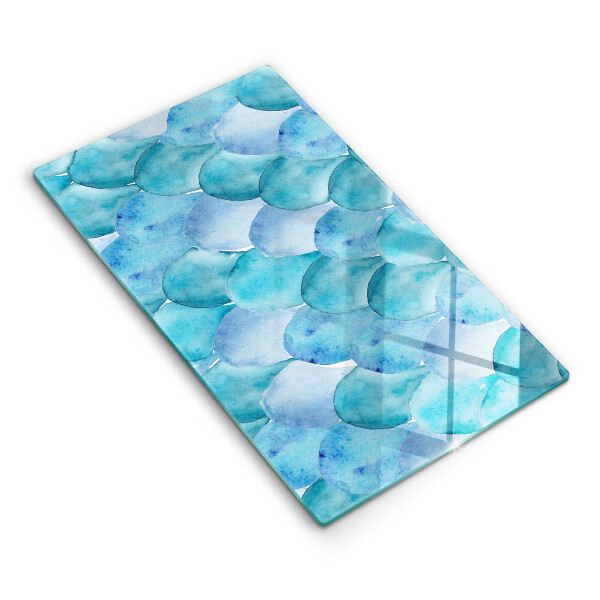Glas Herdabdeckplatte Aquarellskalen