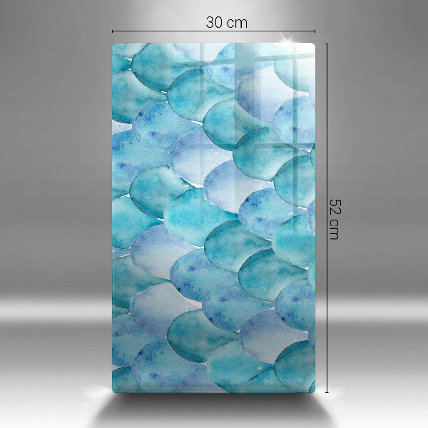Glas Herdabdeckplatte Aquarellskalen