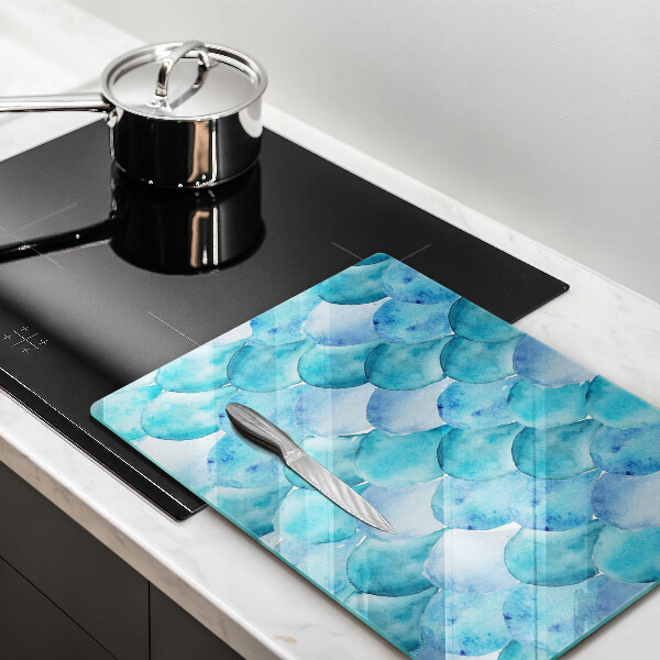 Glas Herdabdeckplatte Aquarellskalen