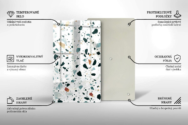 Glas Herdabdeckplatte Helles Steinzeug
