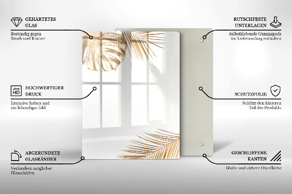 Glas Herdabdeckplatte Helles Steinzeug