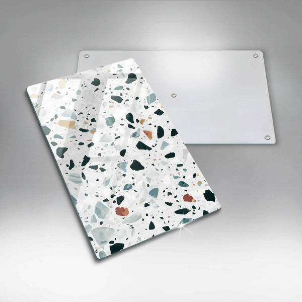 Glas Herdabdeckplatte Helles Steinzeug