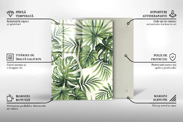 Glas Herdabdeckplatte Winterdekorationen