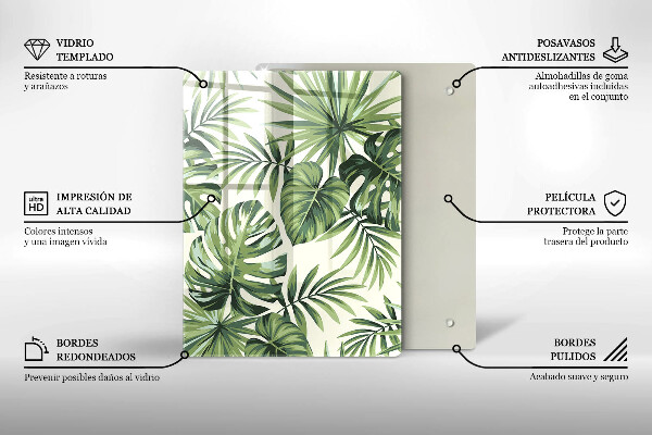 Glas Herdabdeckplatte Winterdekorationen