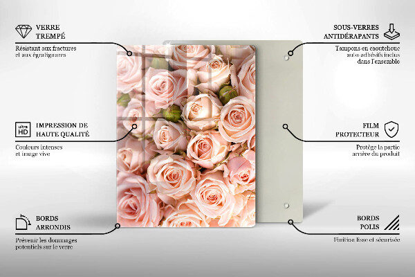 Glas Ceranfeldabdeckung Spritzschutz Naturaderblatt