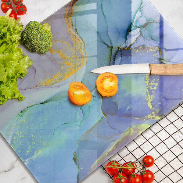 Glas Herdabdeckplatte Gebrochener Goldstein