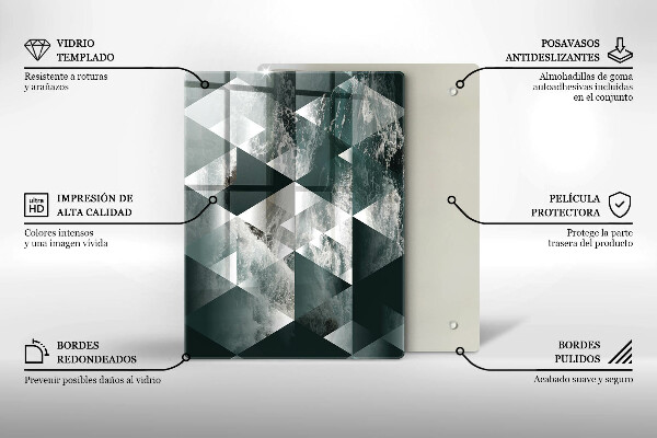 Glas Herdabdeckplatte Gebrochener Goldstein