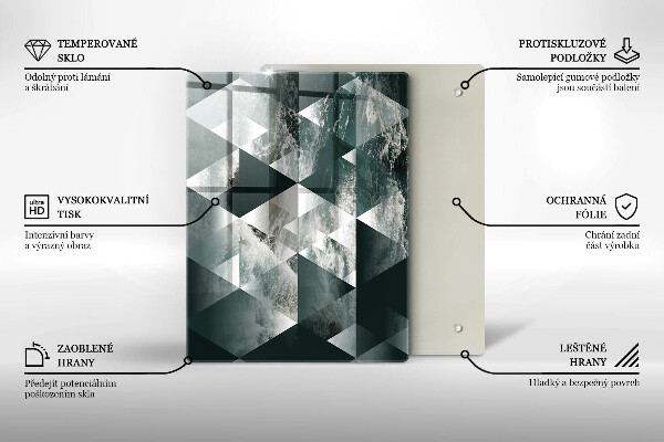 Glas Herdabdeckplatte Gebrochener Goldstein