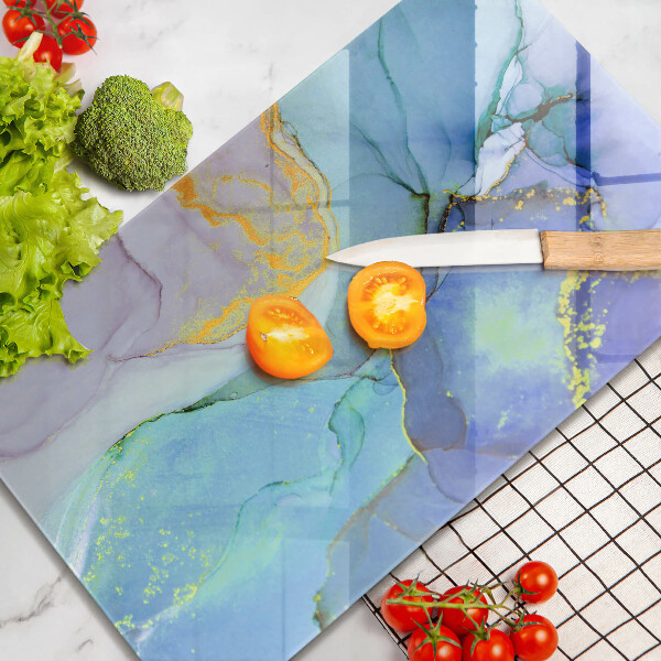 Glas Herdabdeckplatte Gebrochener Goldstein