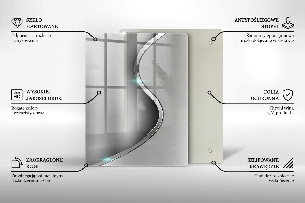 Glas Herdabdeckplatte 3D-Geometriehintergrund