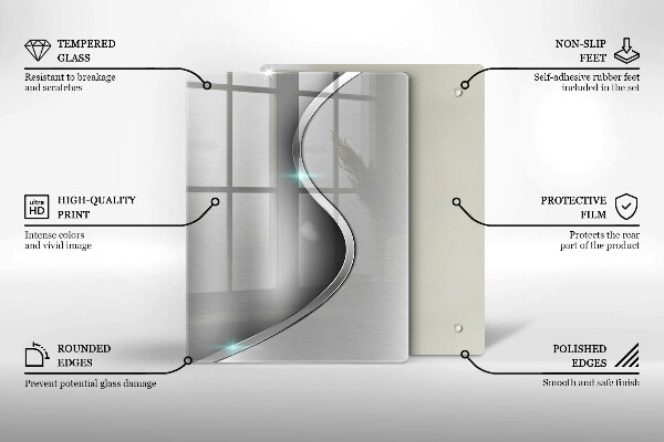 Glas Herdabdeckplatte 3D-Geometriehintergrund