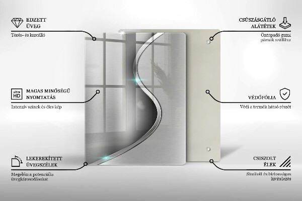 Glas Herdabdeckplatte 3D-Geometriehintergrund
