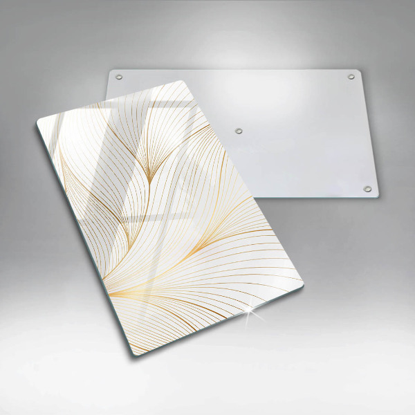 Glas Ceranfeldabdeckung Spritzschutz Modernes Linienmuster